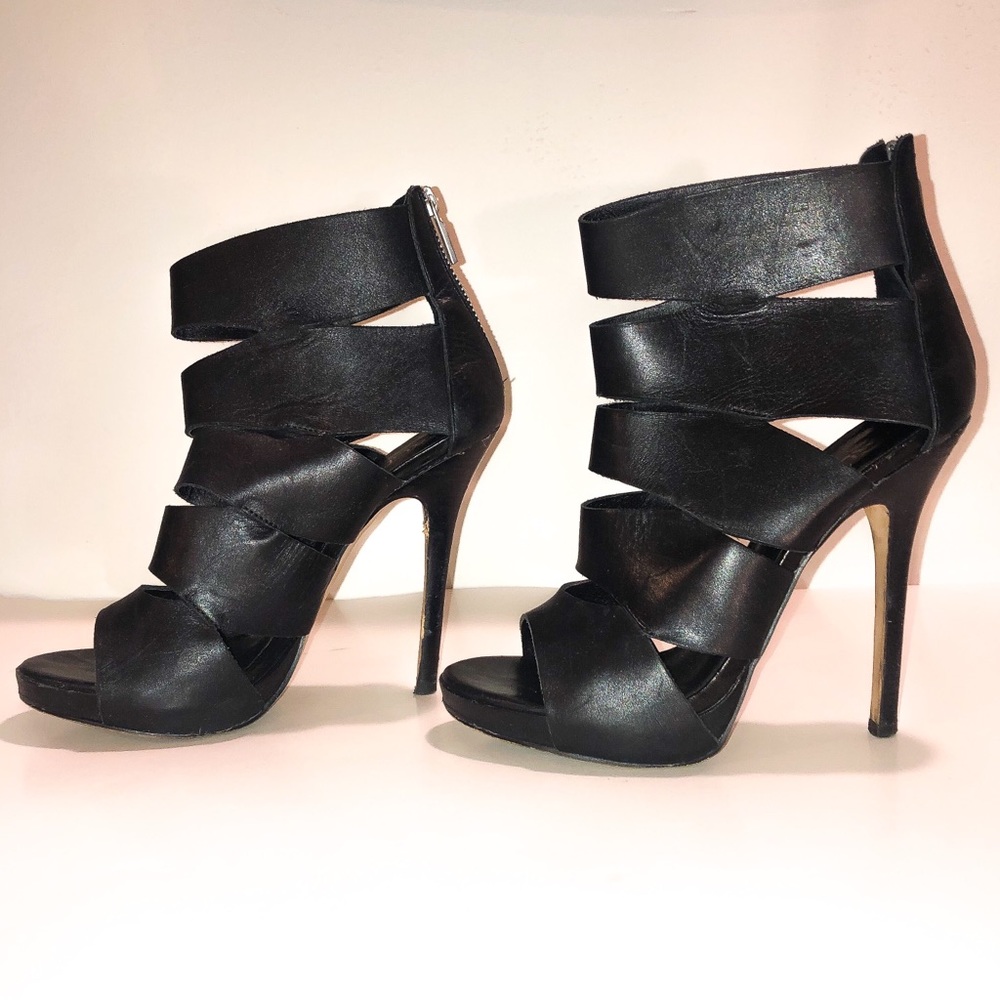 Aldo Black Strappy High Heels